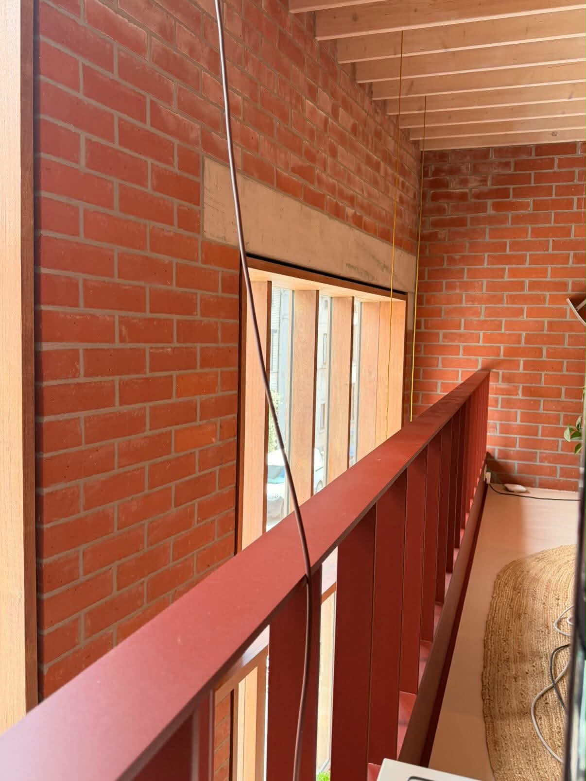 Stalen leuning in loft