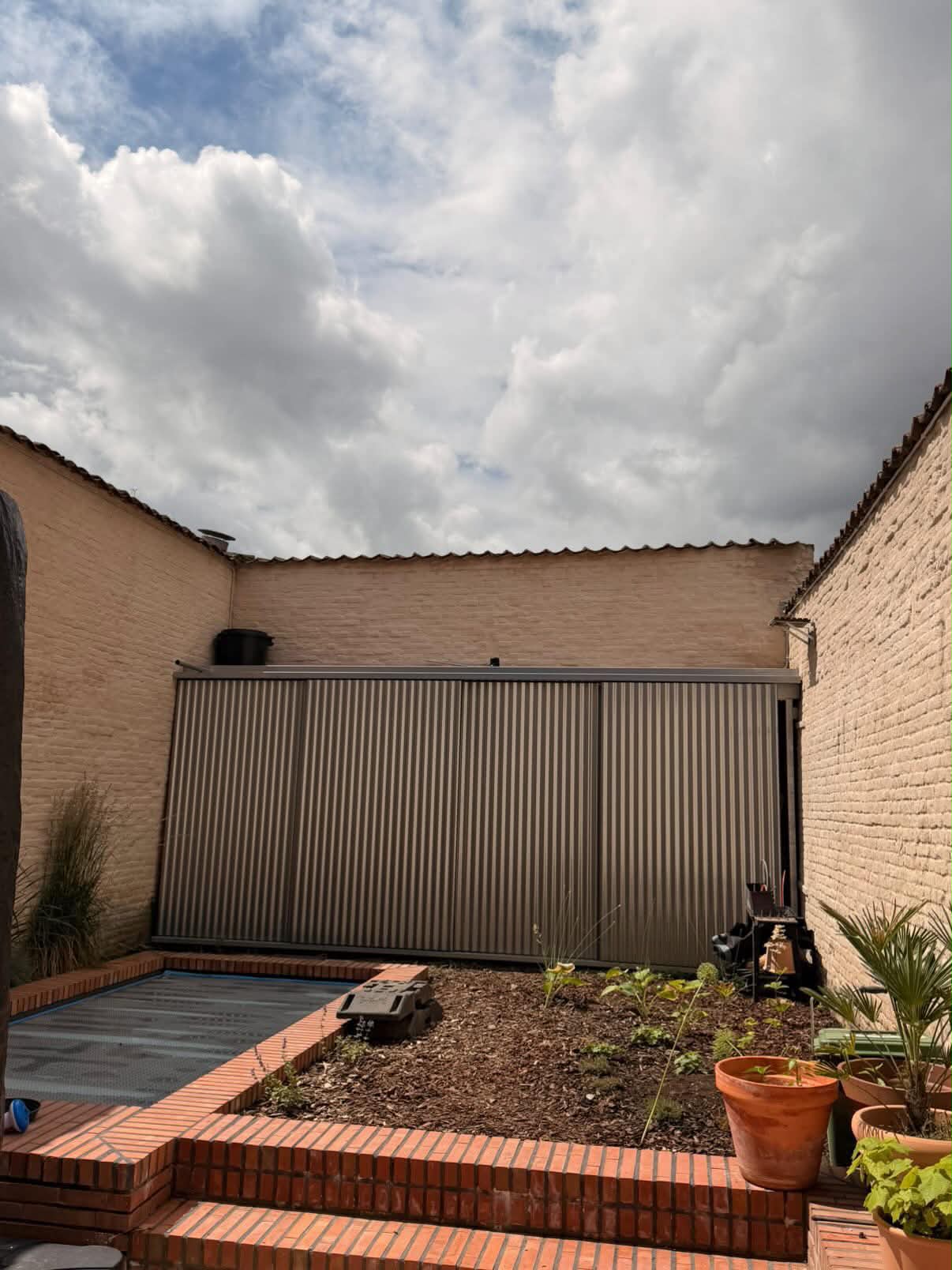 Metalen tuinwand op maat